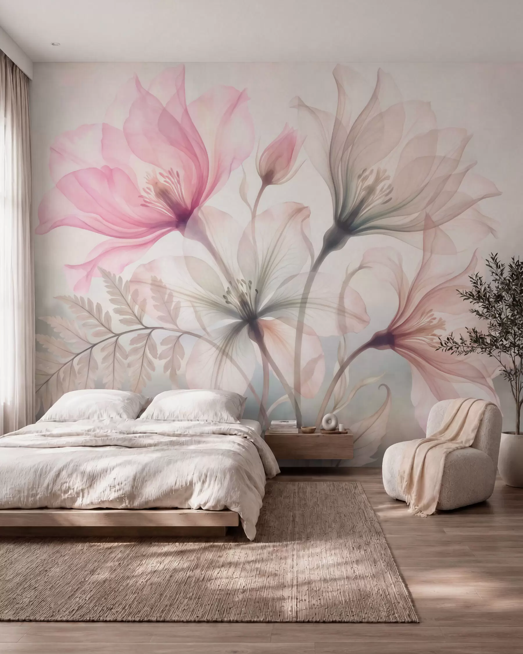 Fototapetai Magnolija akvarelėje w10009
