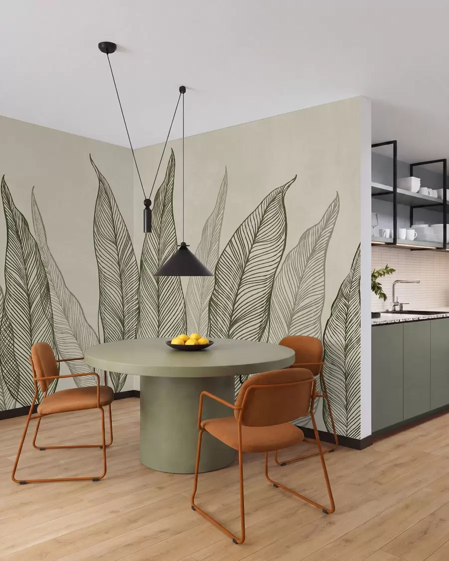 Fototapetai Lapai eskize w10030