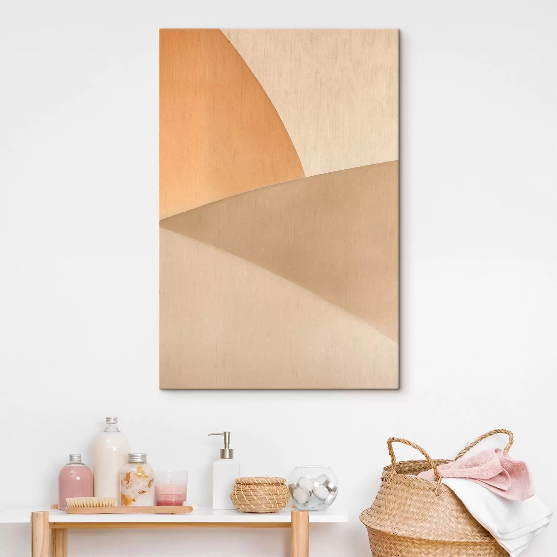 Paveikslėlis Švelni smėlio spalvos geometrija s50396