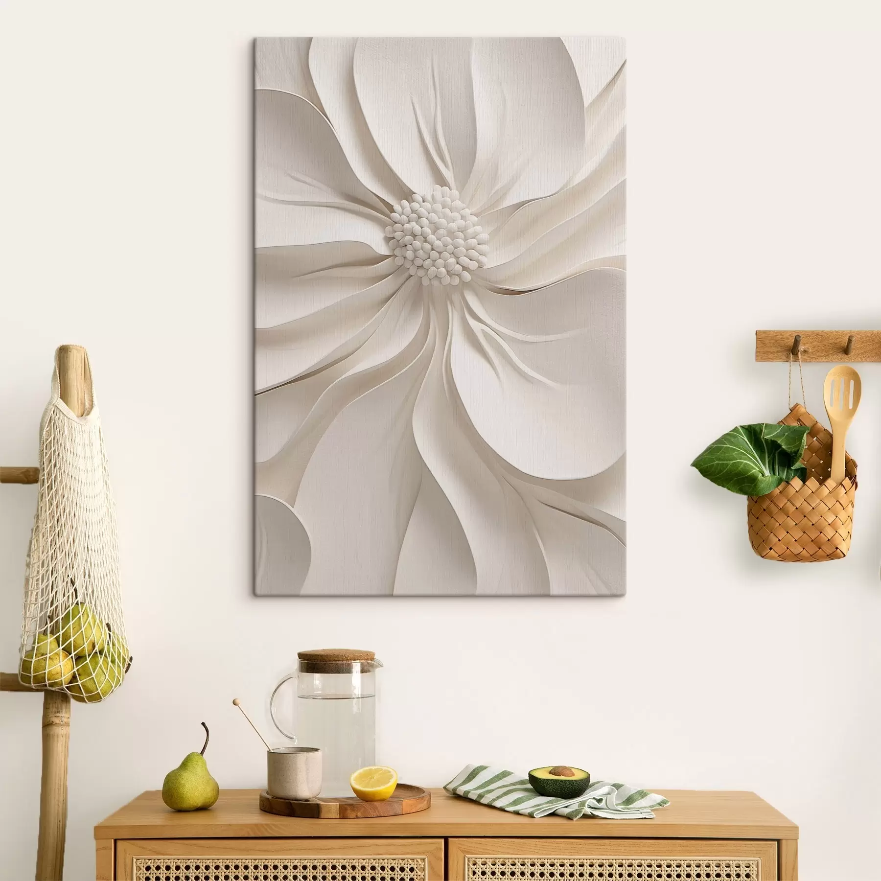 Paveikslėlis 3D „White Petal“ artimas kadras s50399