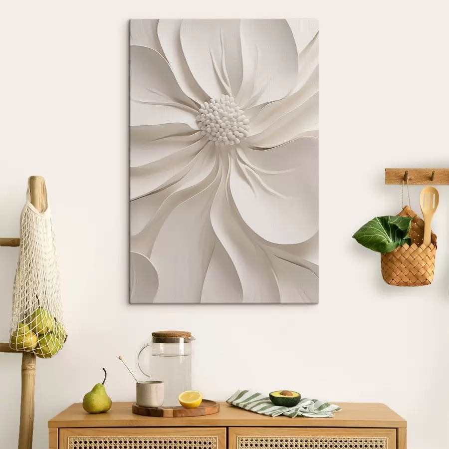 Paveikslėlis 3D „White Petal“ artimas kadras s50399
