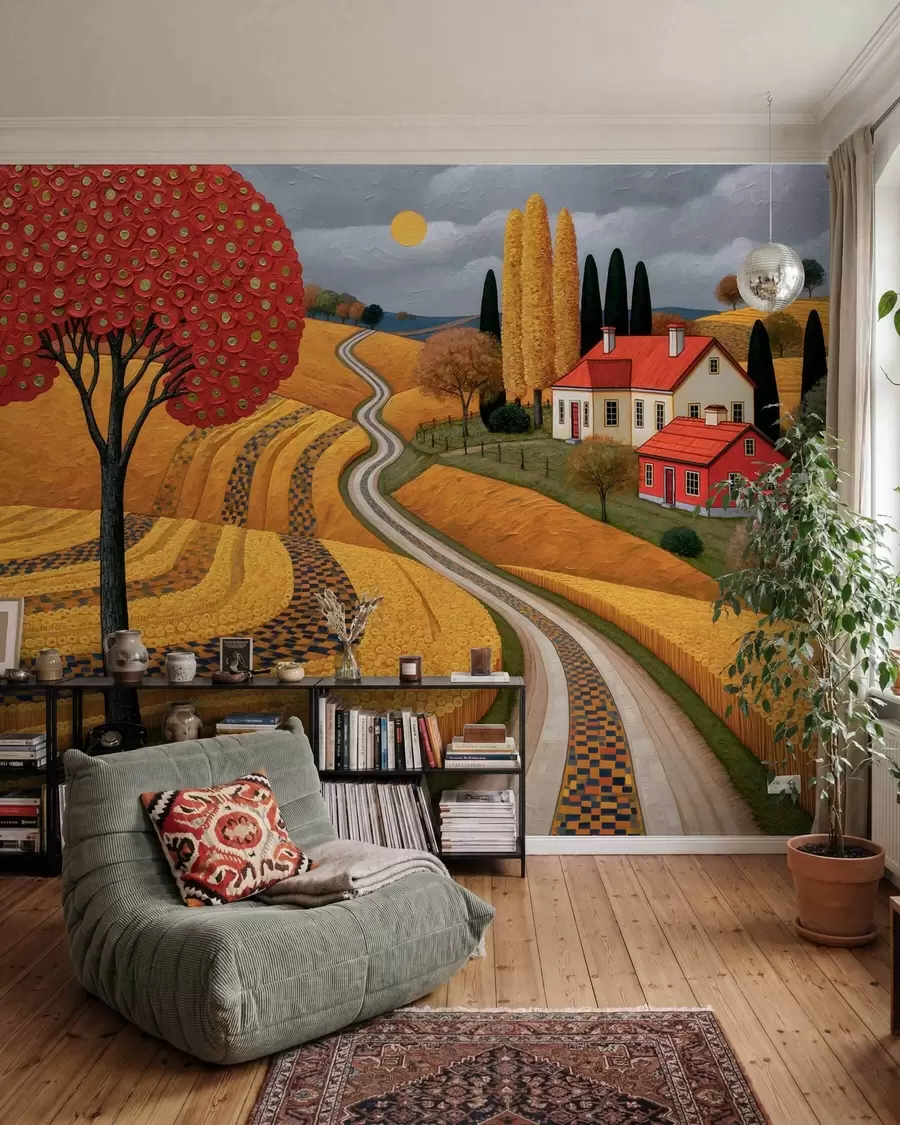 Fototapetai Rudens kaimas w10049