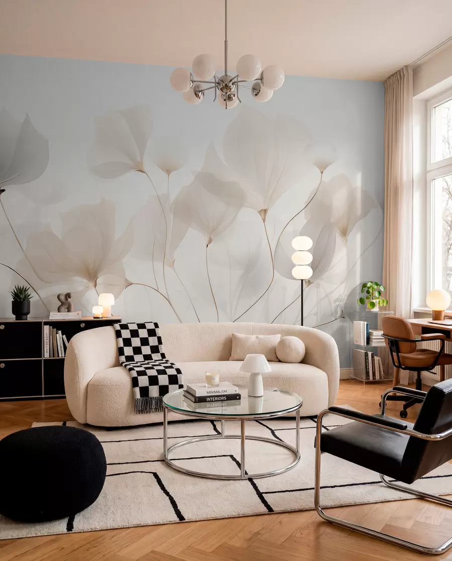 Fototapetai Žiedlapiai vanilės spalvos w05293