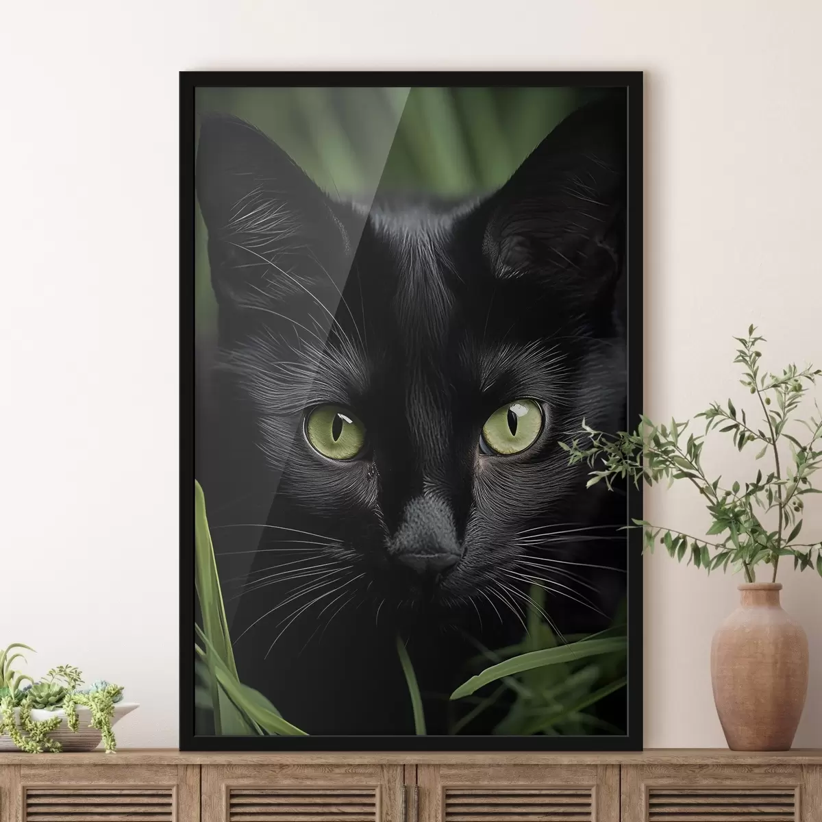 Plakatas „Juodosios katės žvilgsnis tropikuose“ f50761