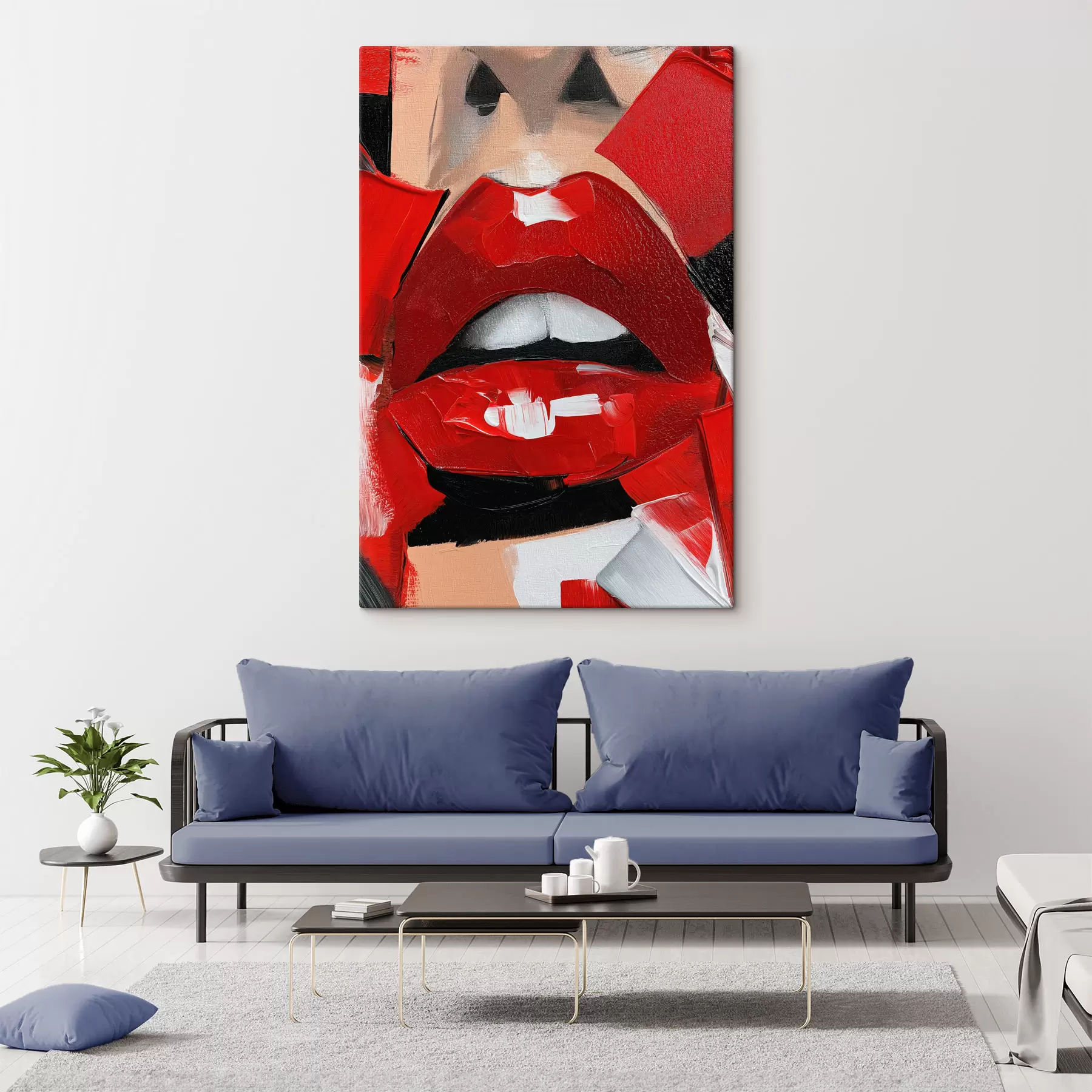 Paveikslėlis Raudonos lūpos, raudonas lūpų dažai s50897