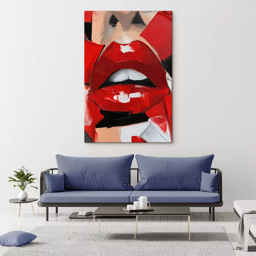 Paveikslėlis Raudonos lūpos, raudonas lūpų dažai s50897