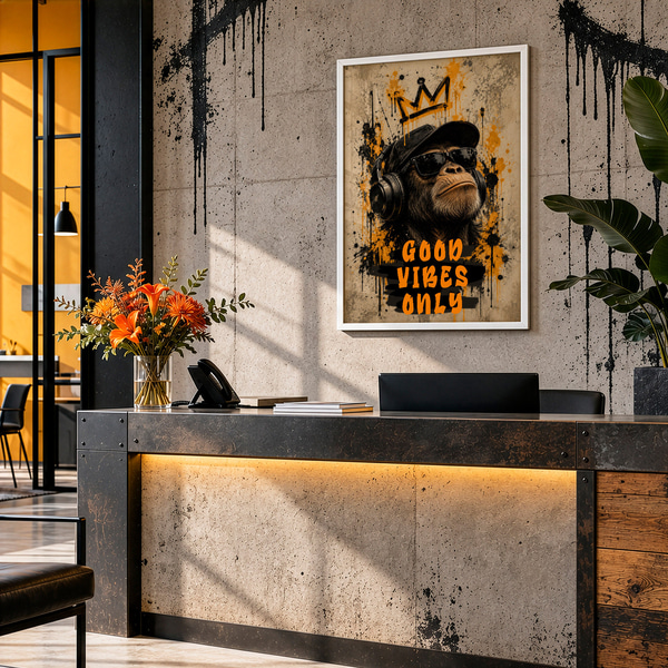 Plakatas Geros nuotaikos karalius, Plakatai gyvūnai, f50642wh : Uwalls