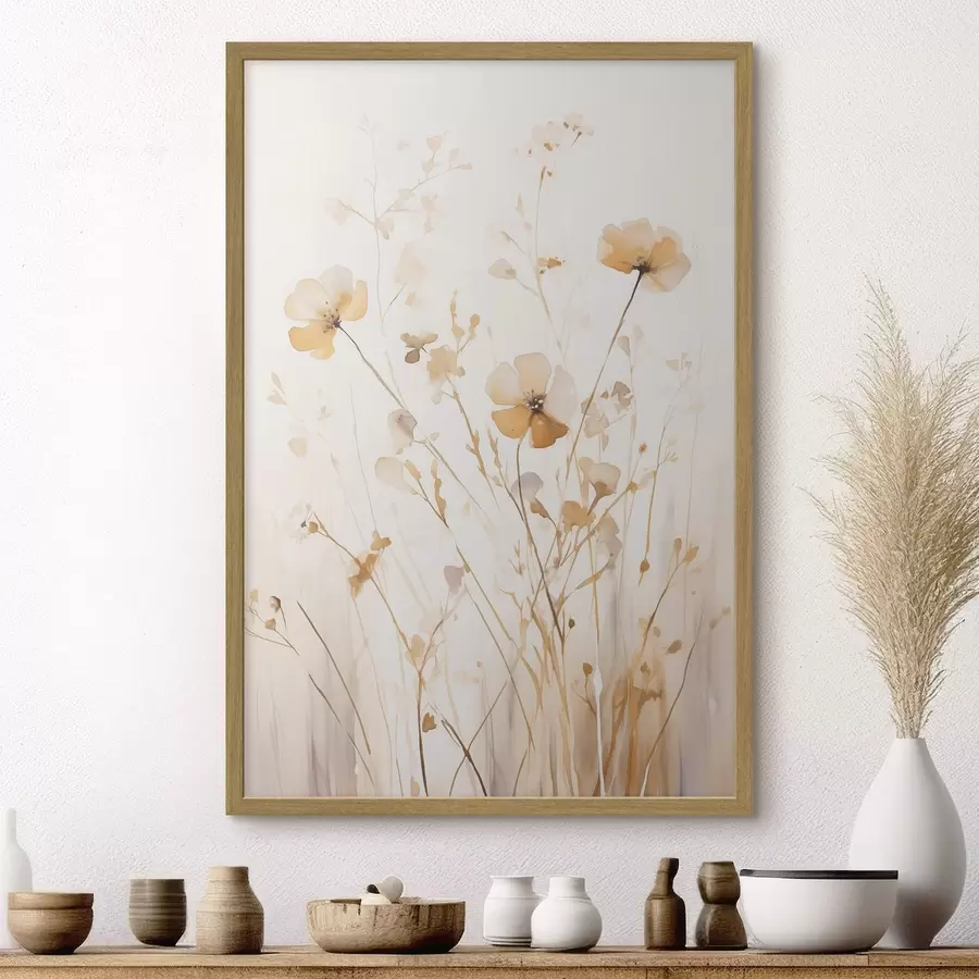 Fototapetai Lengvi laukiniai žiedai saulės spinduliuose f50920