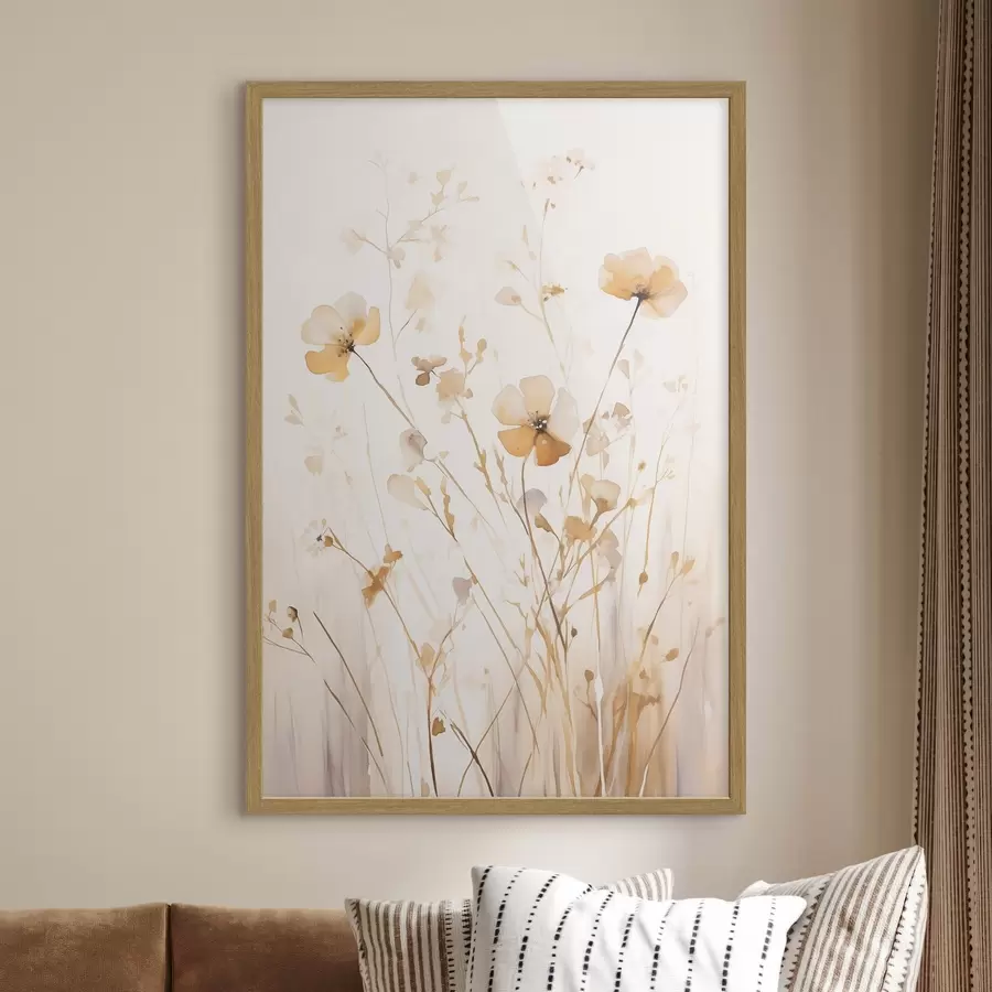 Fototapetai Lengvi laukiniai žiedai saulės spinduliuose f50920