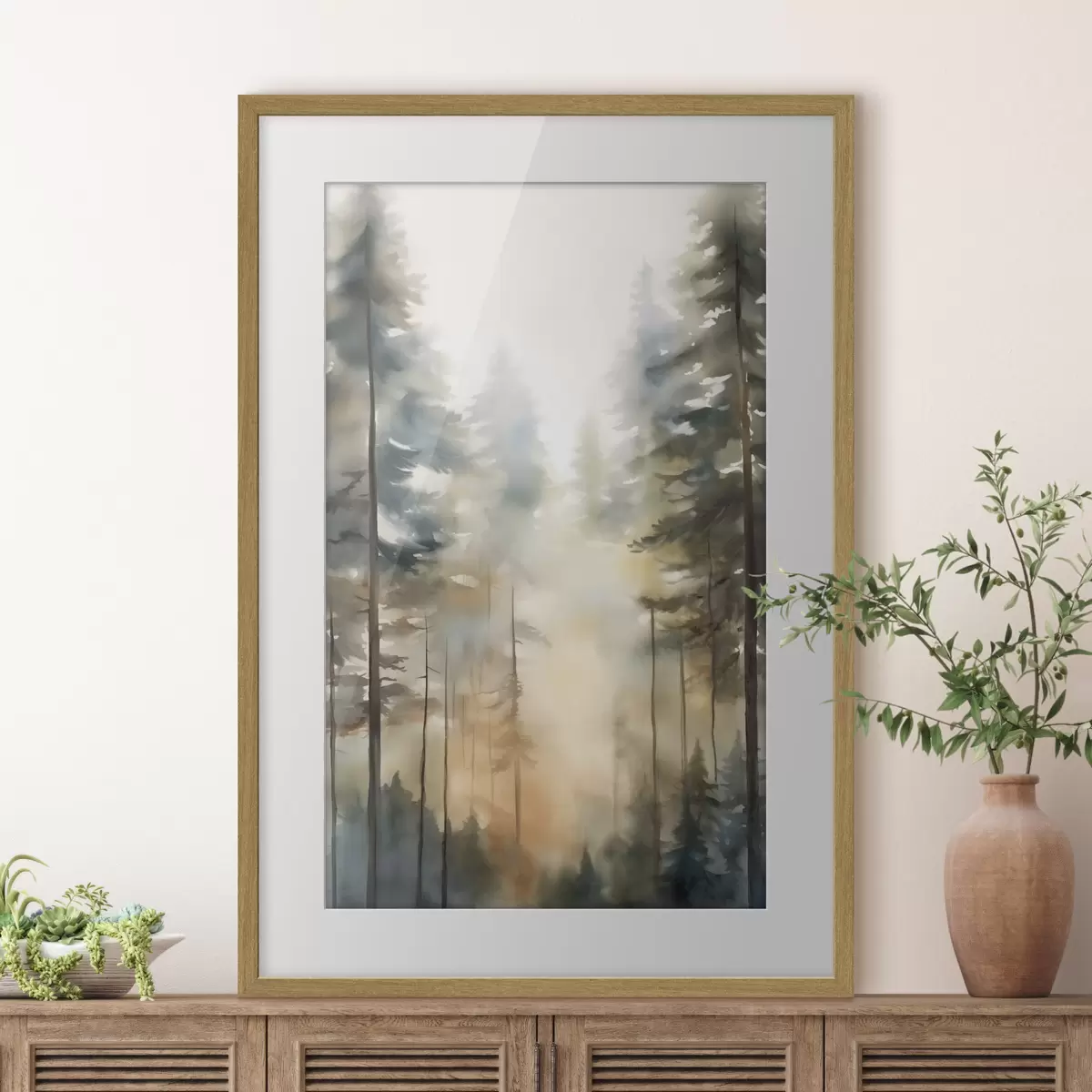 Plakatas Saulė tarp pušų f50948