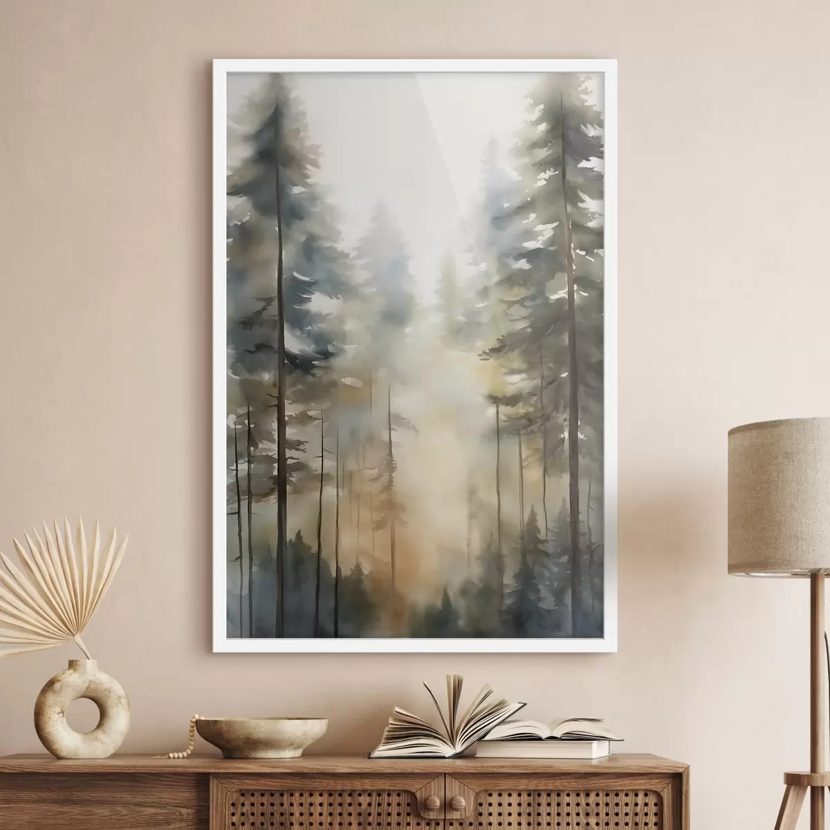 Plakatas Saulė tarp pušų f50948