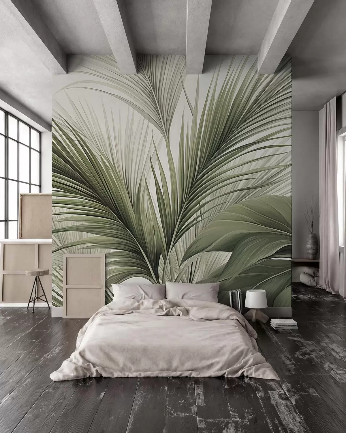 Fototapetai Palmė žalios spalvos w09986