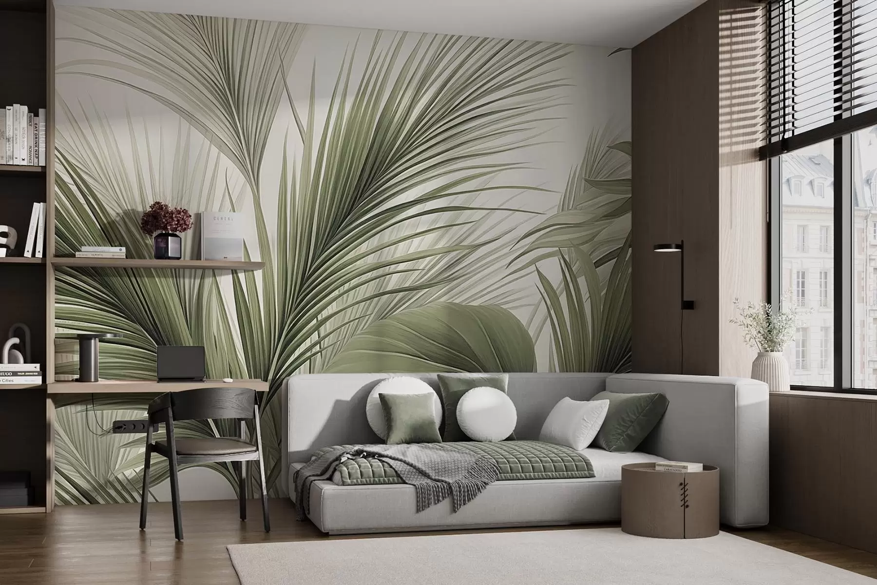 Fototapetai Palmė žalios spalvos w09986