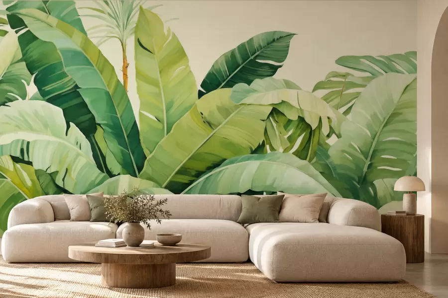 Fototapetai Ilgi bananų lapai w05975
