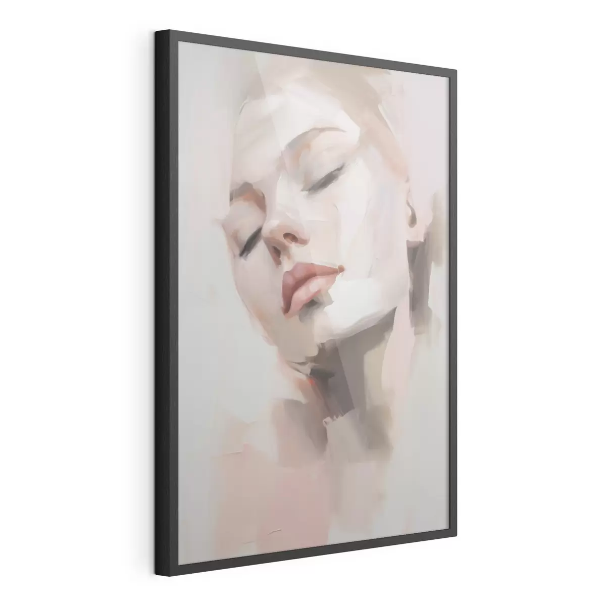 Plakatas Jaunos moters abstraktus portretas f50977