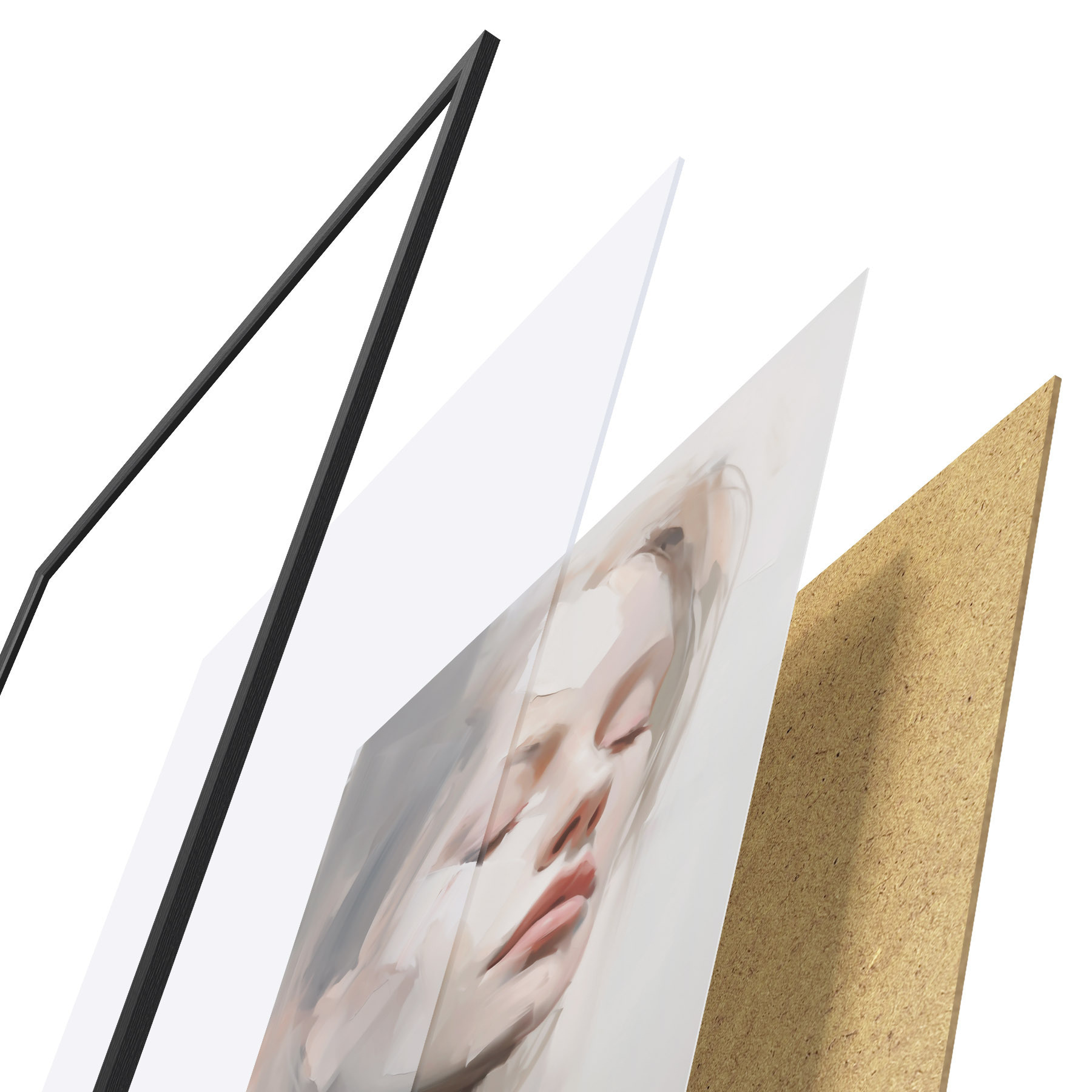 Plakatas Abstraktus portretas f50978