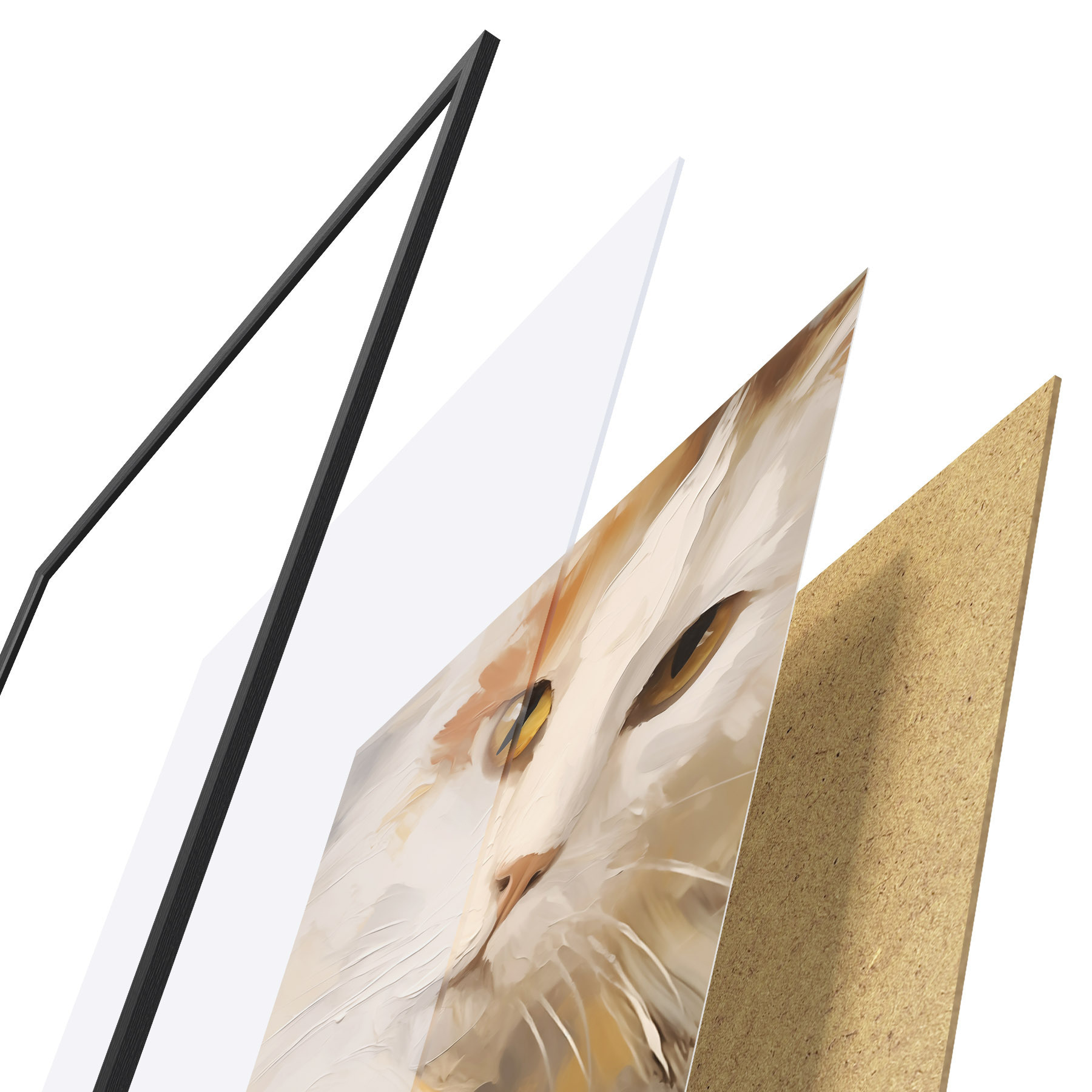 Plakatas Katė, tapybos imitacija f50987