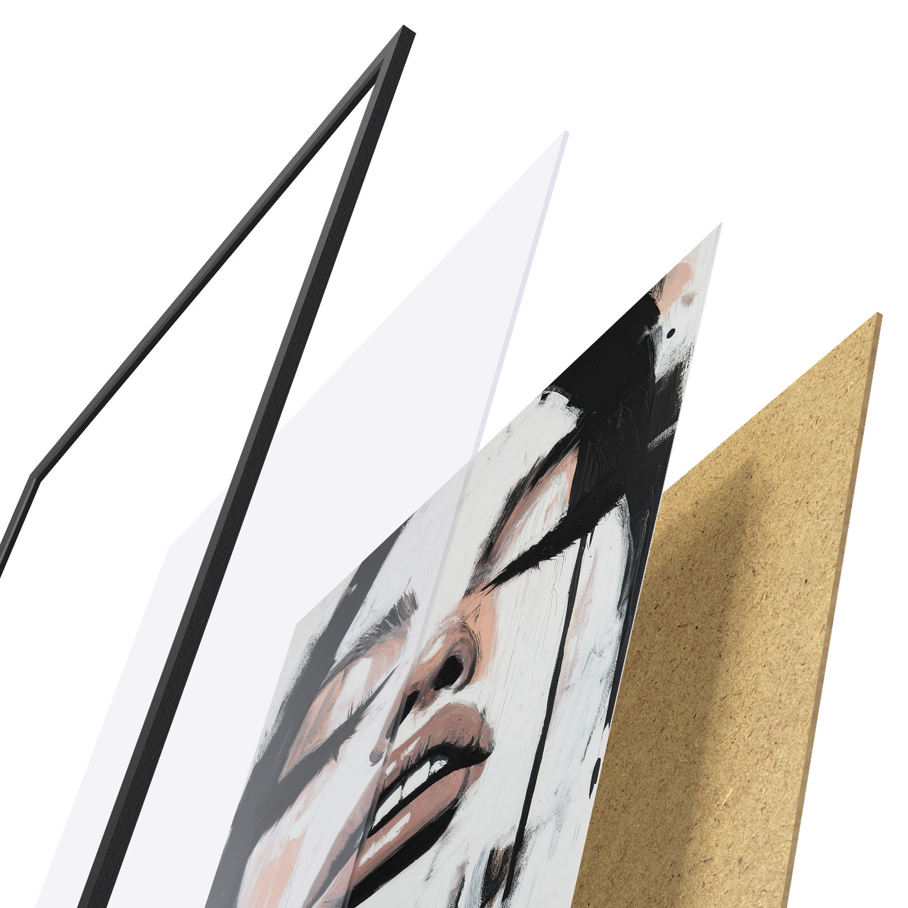 Plakatas Abstraktus portretas f51000