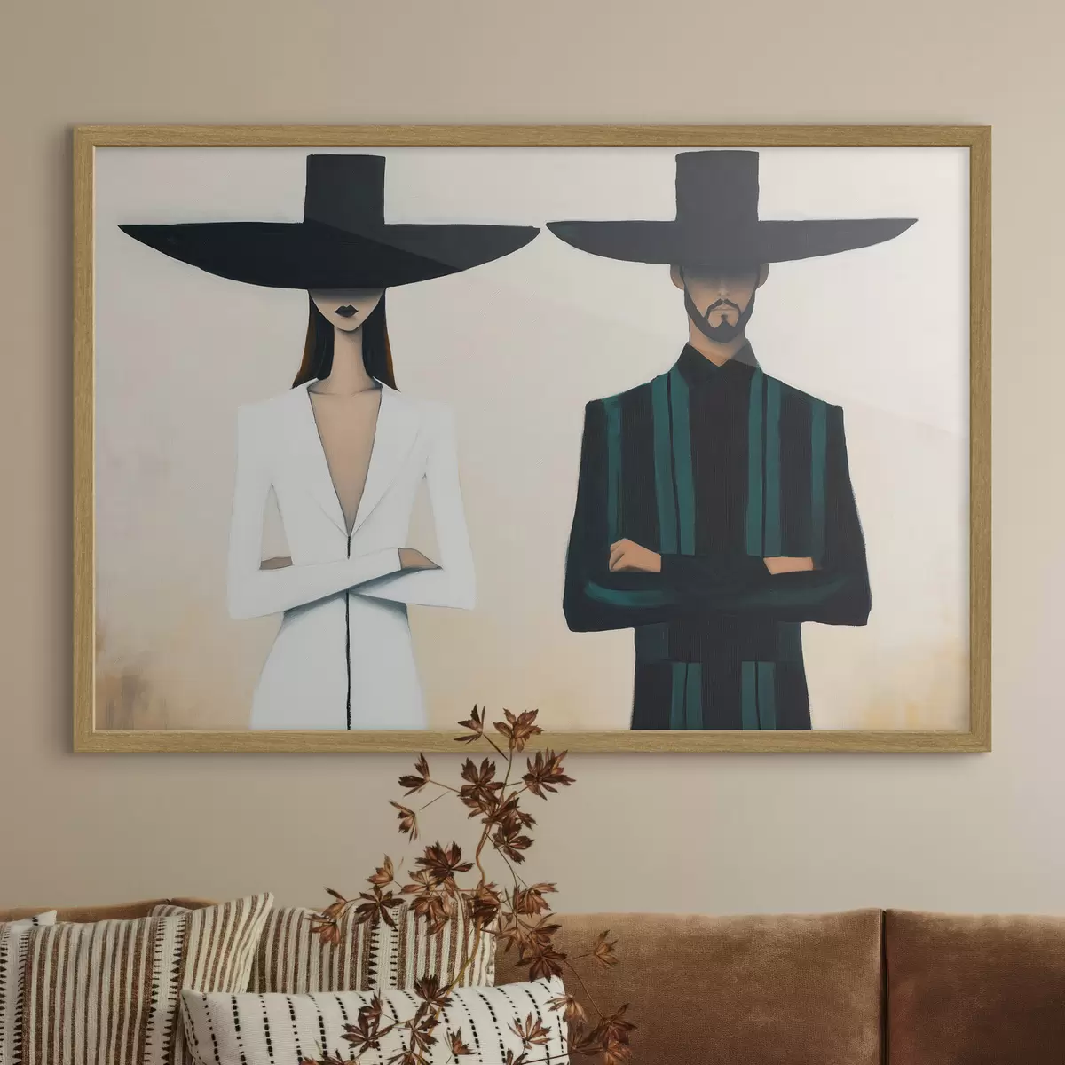 Plakatas Pora, dėvinti plačiabriaunius skrybėles f51003