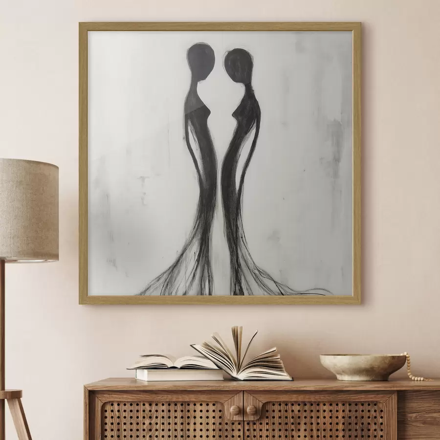 Fototapetai Abstrakčios moteriškos siluetai f51004