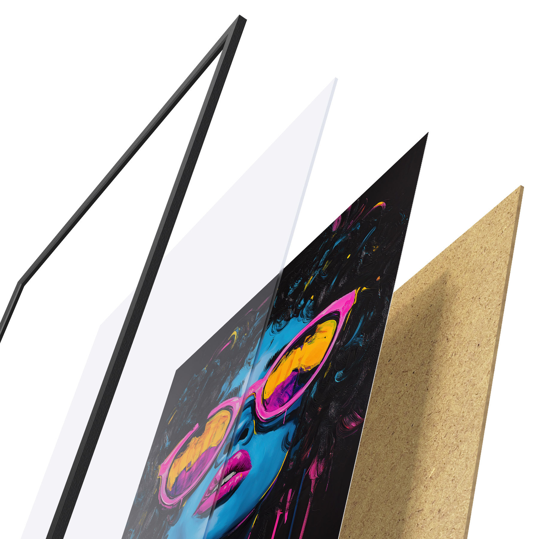 Plakatas Abstraktus portretas f51009