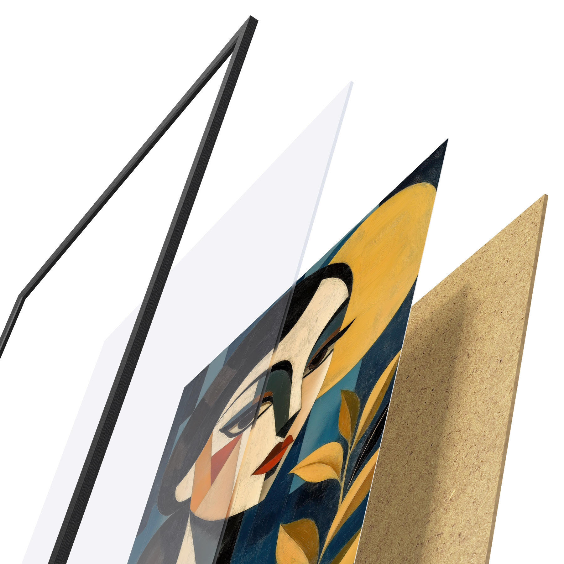 Plakatas Geometrinis profilis f51011