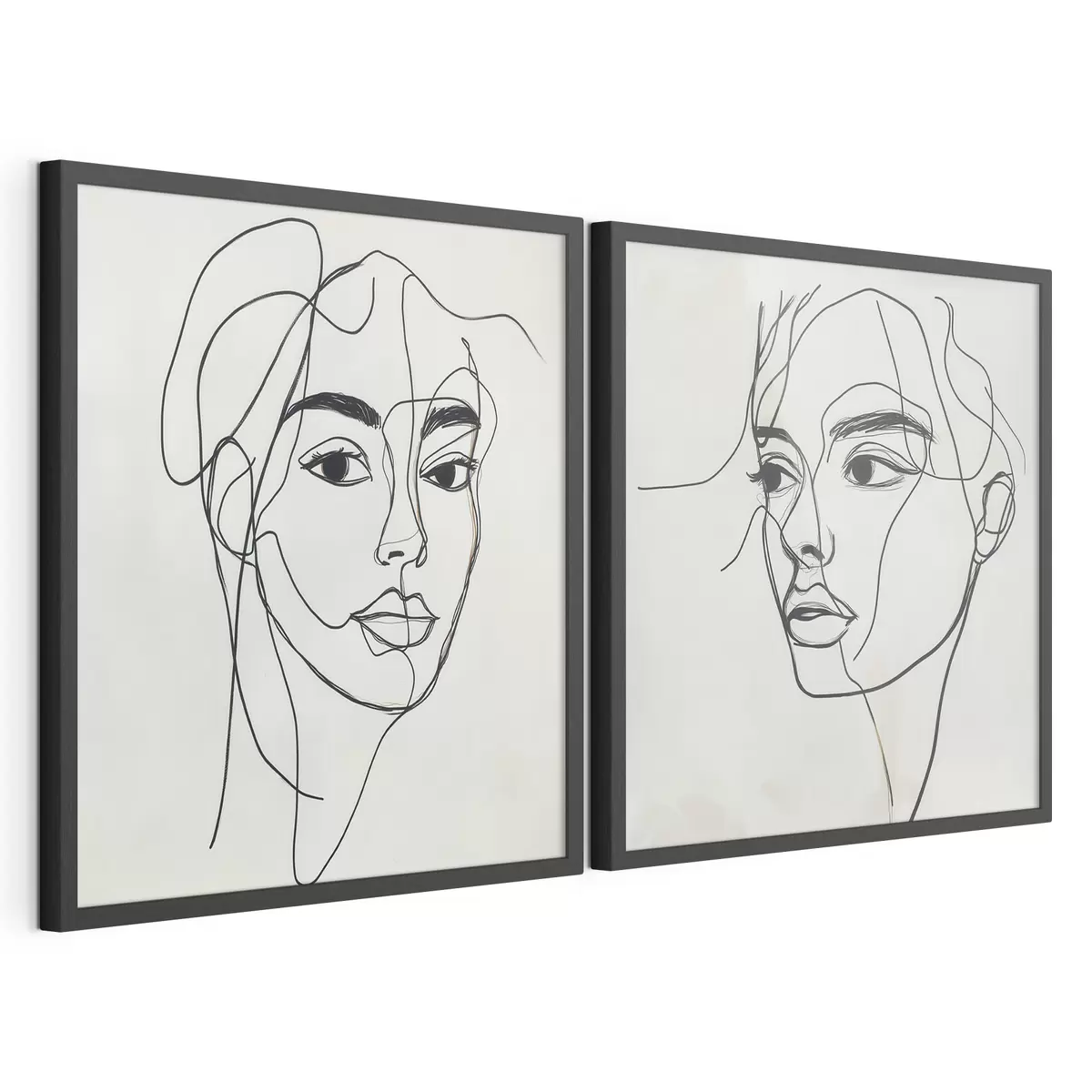 Plakatas Linijiniai abstraktūs veidai d31069