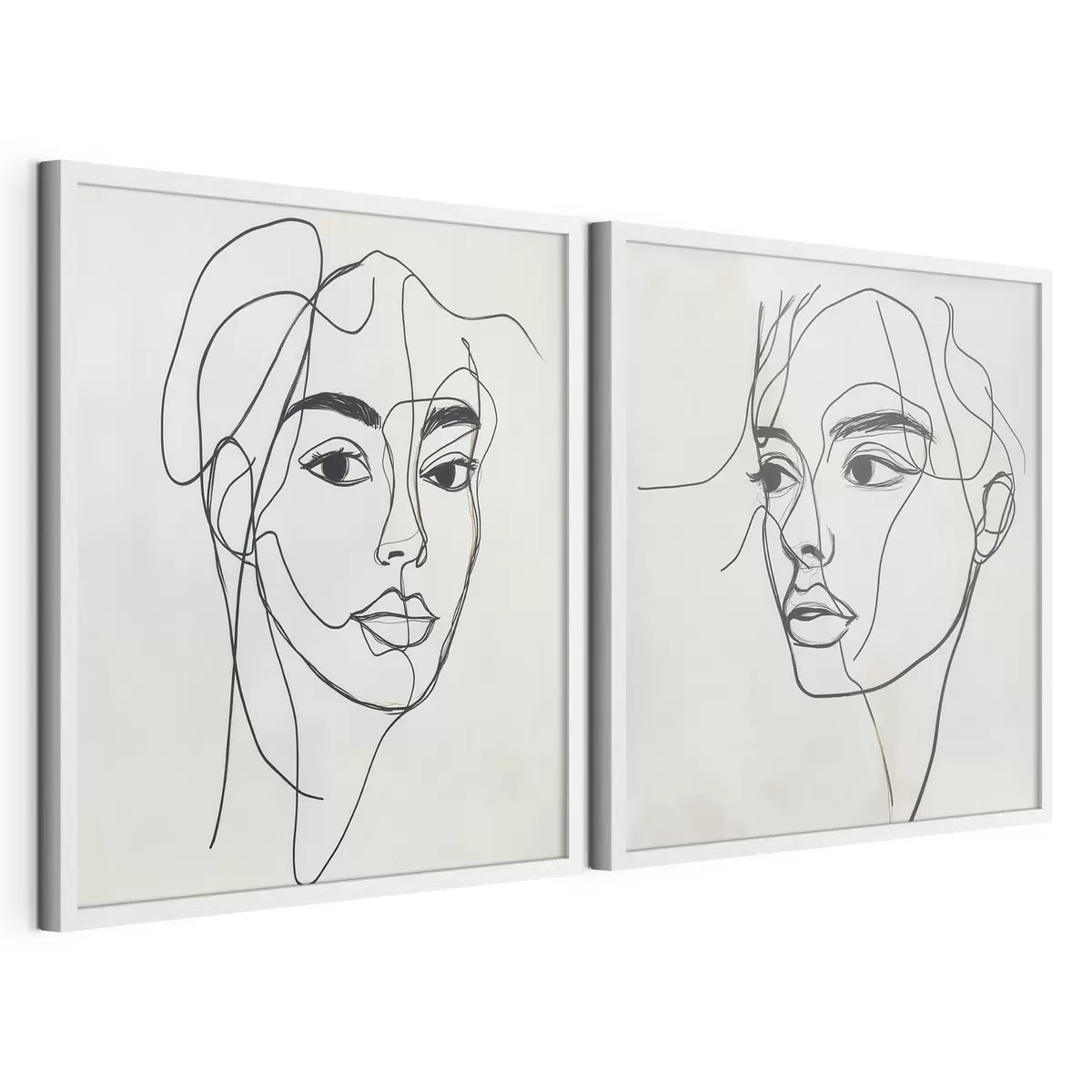 Plakatas Linijiniai abstraktūs veidai d31069