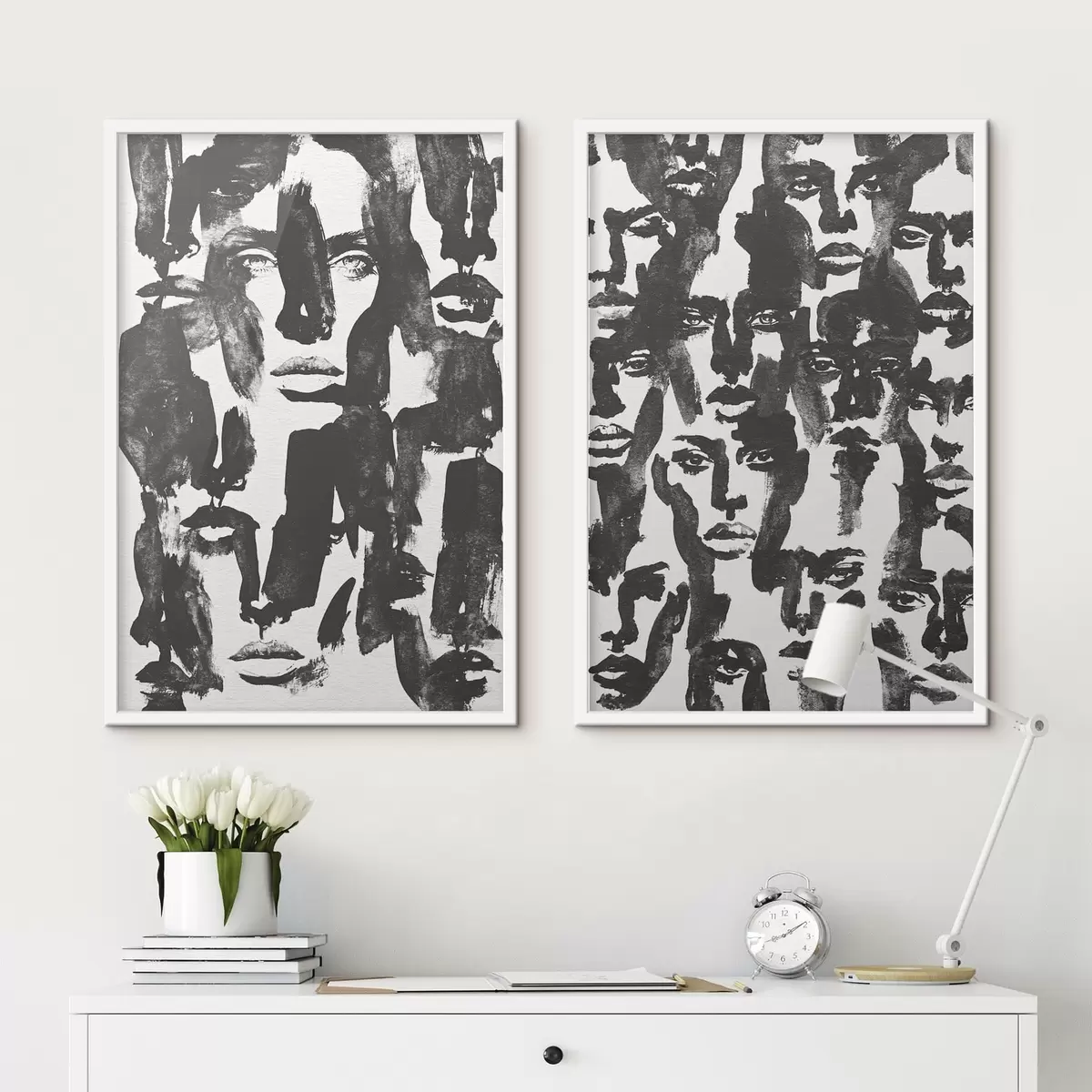 Plakatas Abstraktūs veidai d31035
