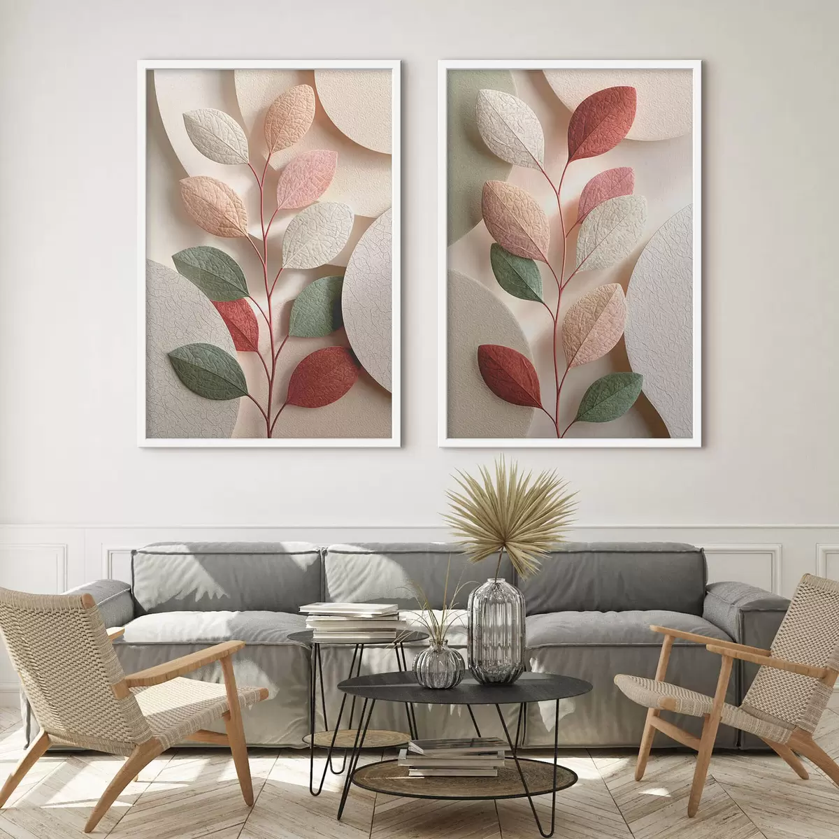 Plakatas Šaka su geometrinėmis figūromis d31036