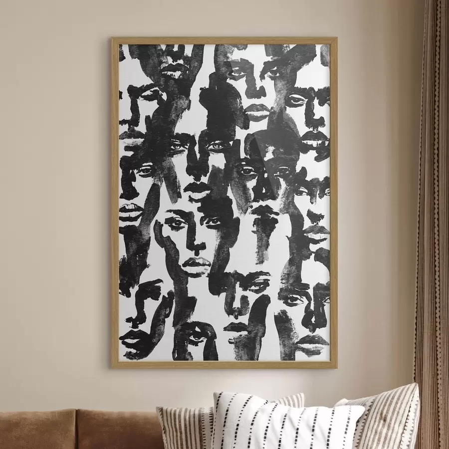 Fototapetai Abstraktūs veidai f50862