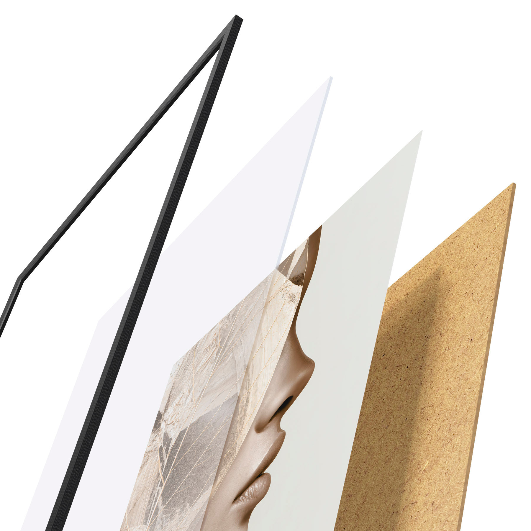 Plakatas Abstraktus moters portretas f50865