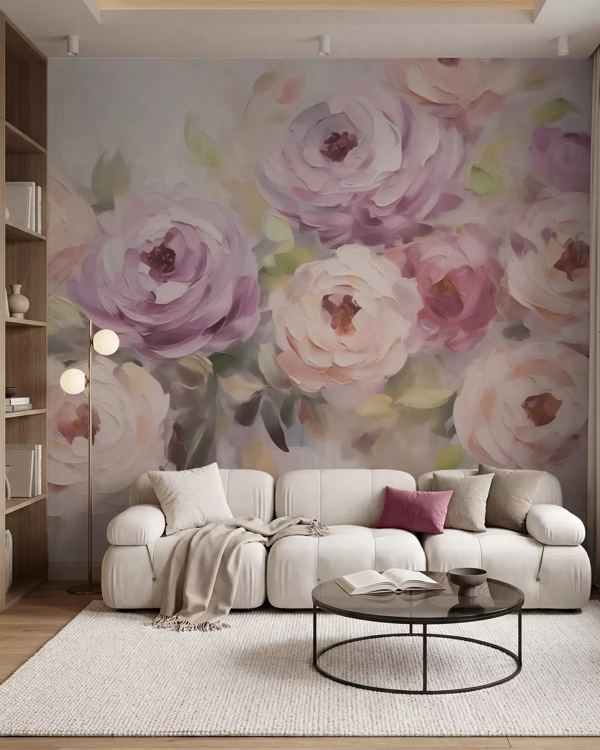 Fototapetai Abstrakčios rožės, paveikslo imitacija w05996