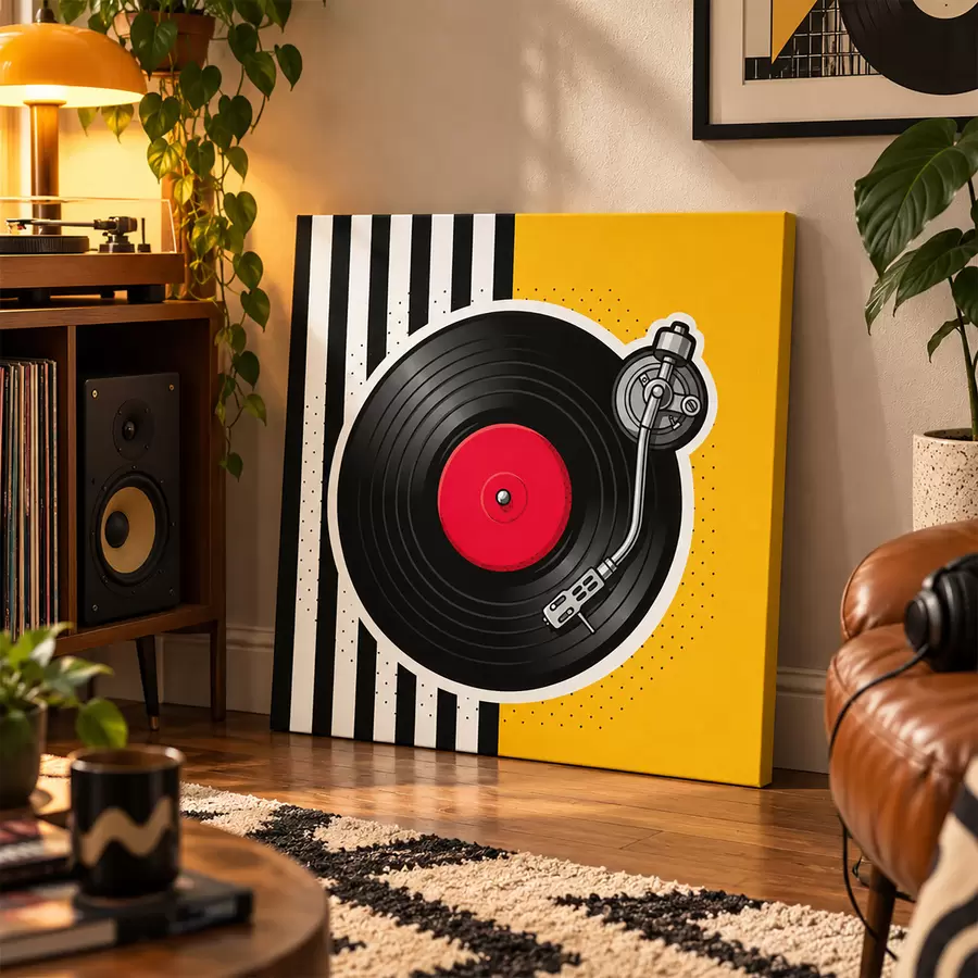 Fototapetai Vinilo atmosfera nostalgiškoms melodijoms s50789
