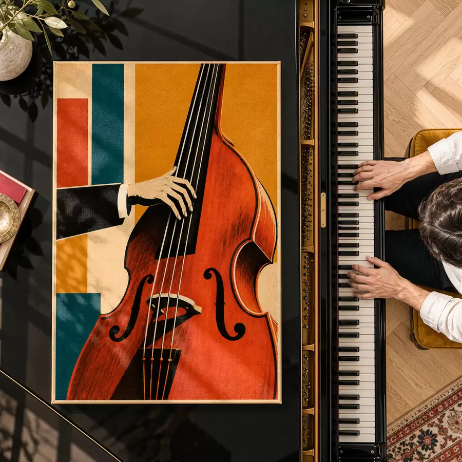 Paveikslėlis Elegantiška ranka, grojanti muzikos instrumentu s50926