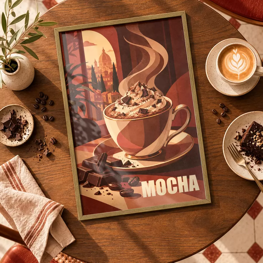 Fototapetai Šilta mokka su kreminiu papuošimu f50876