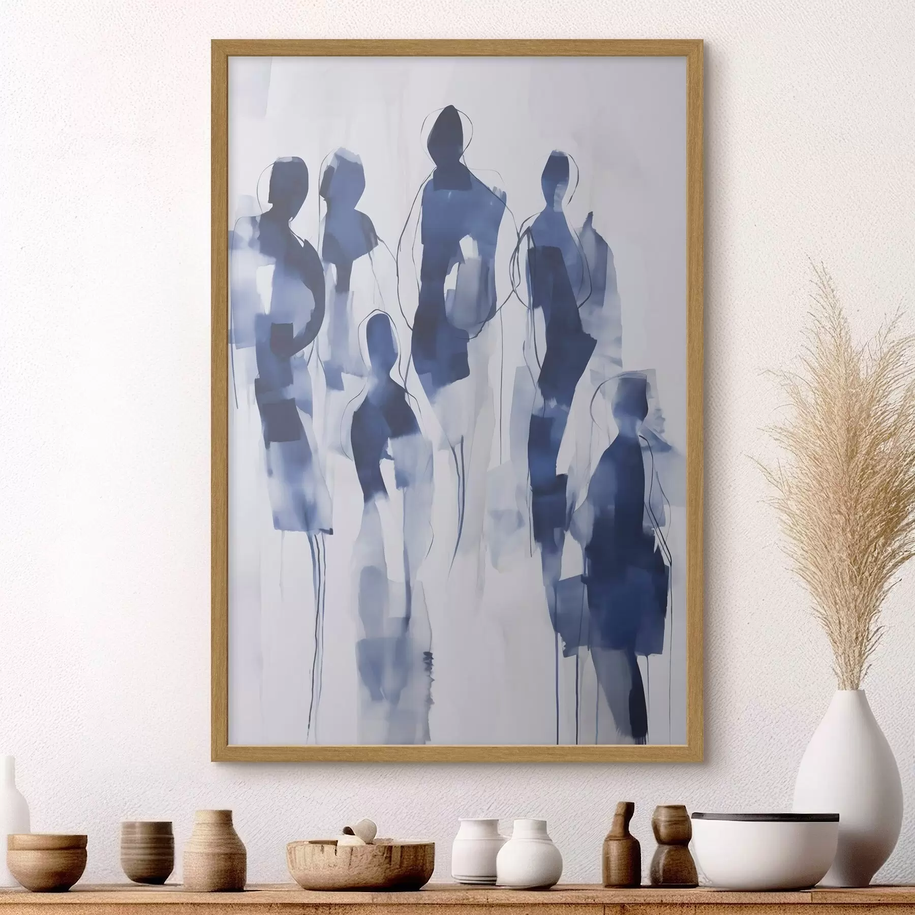 Fototapetai Siluetai, tapybos imitacija f51132