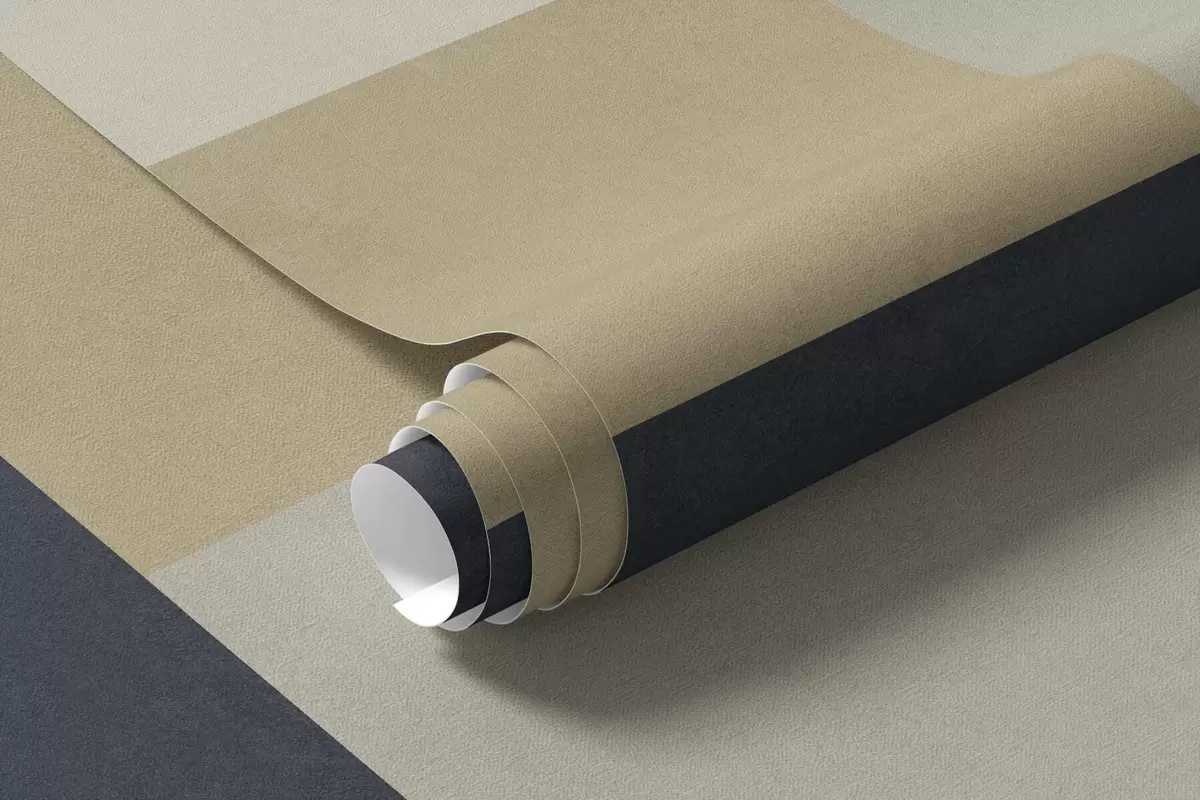 Fototapetai Geometriniai blokai smėlio ir pilkų atspalvių su tamsiomis juostelėmis w05890v1