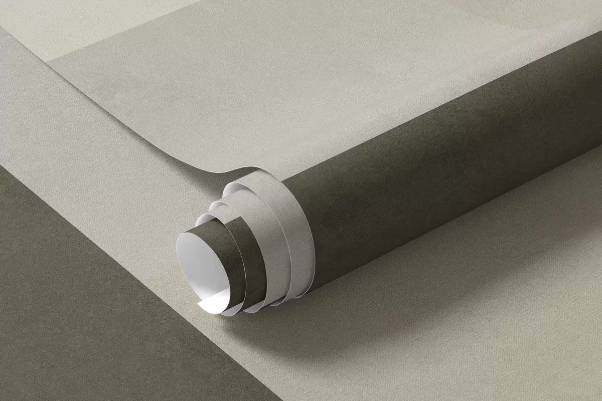 Fototapetai Geometrinė kompozicija iš alyvuogių, pilkų ir smėlio spalvos blokų w05890v3