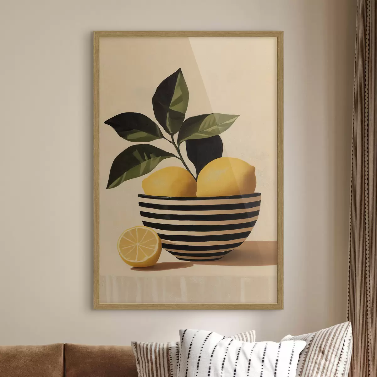 Plakatas Citrinos dryžuotoje dubenyje f51046