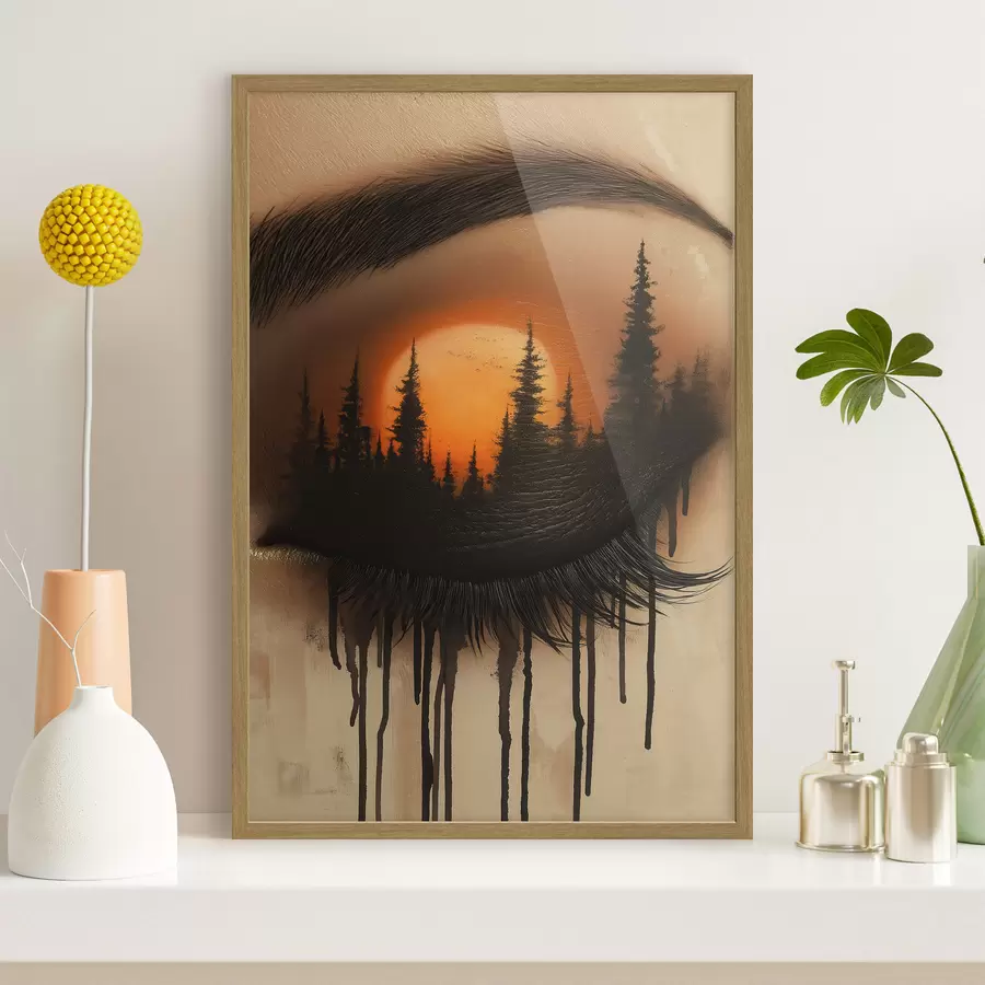 Fototapetai Saulėlydis jos akyse f51048