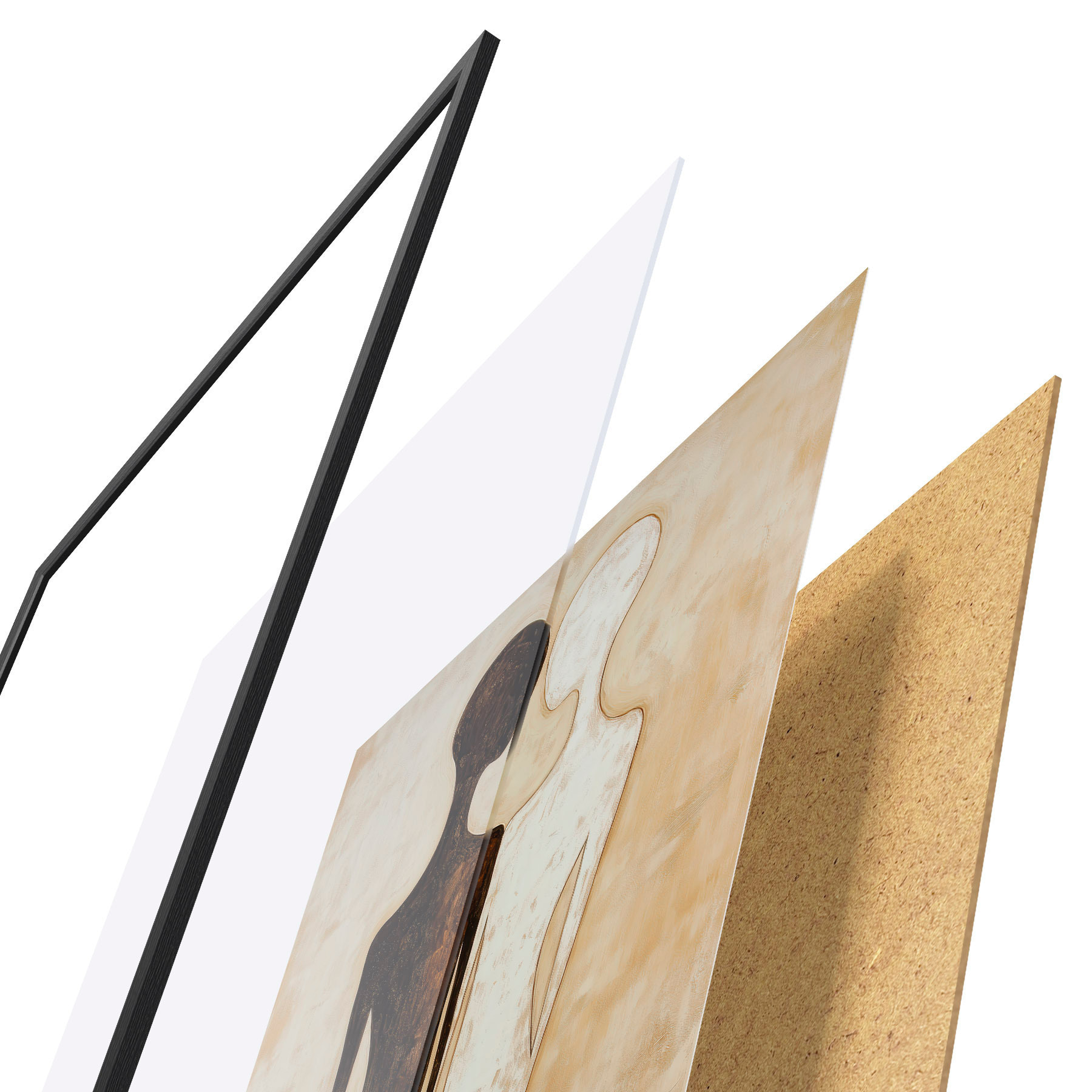 Plakatas Abstraktūs siluetai f51059