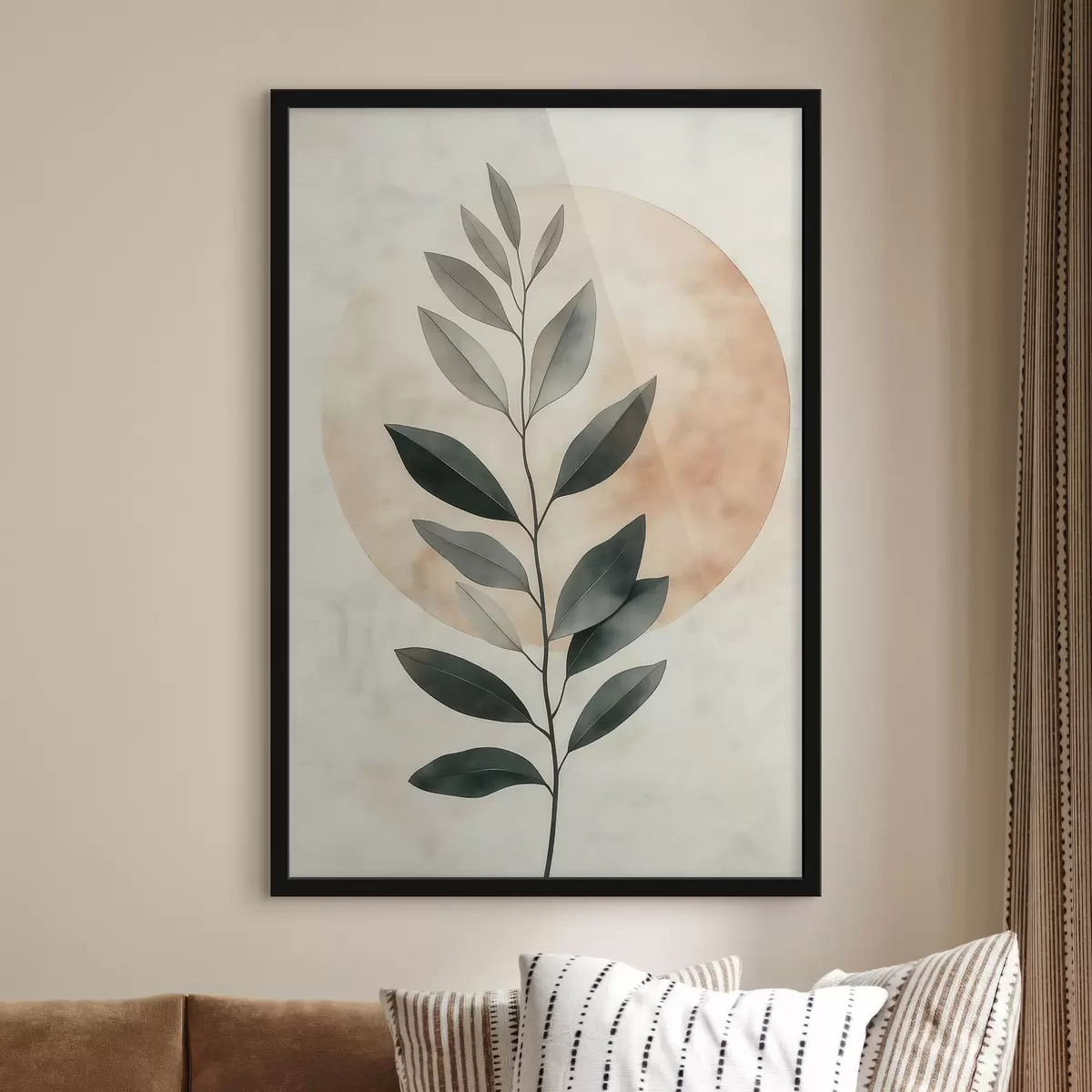 Plakatas Šaka su lapais f51060