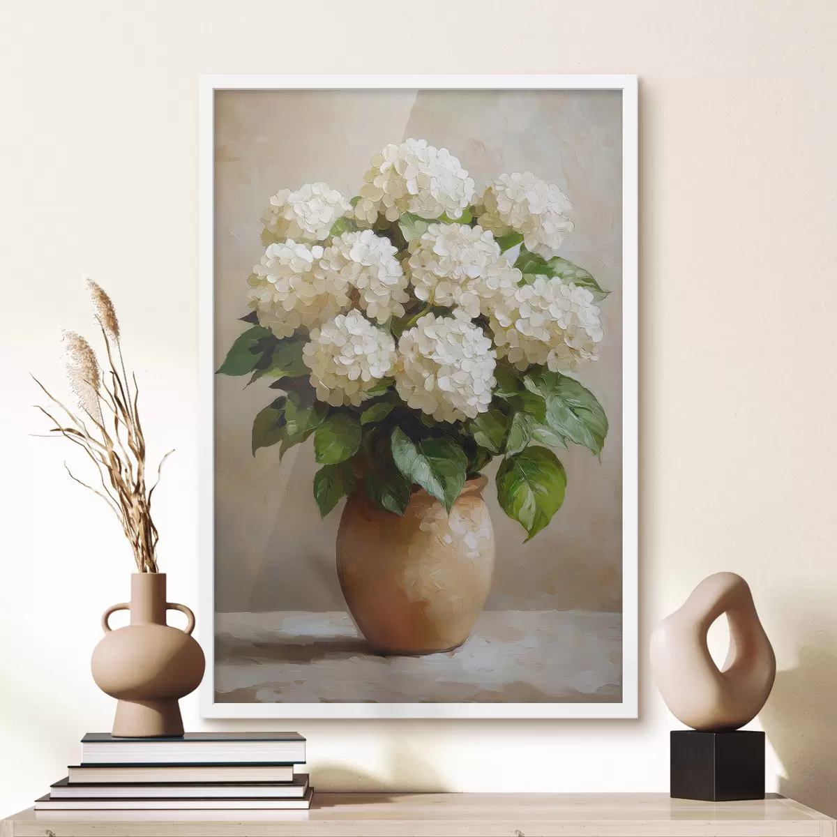 Plakatas Baltos hortenzijos f51062