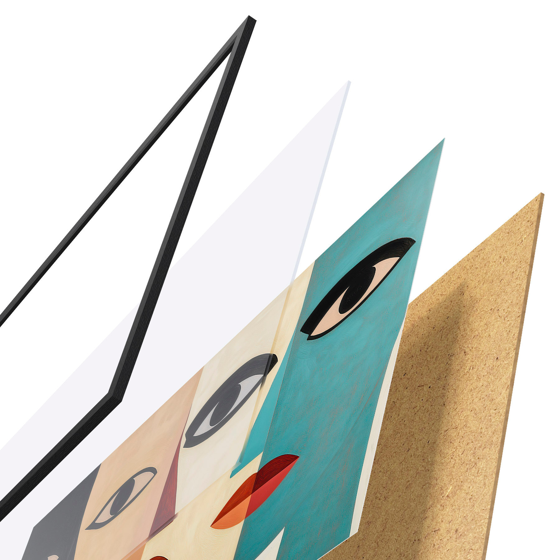 Plakatas Abstraktūs veidai f51063