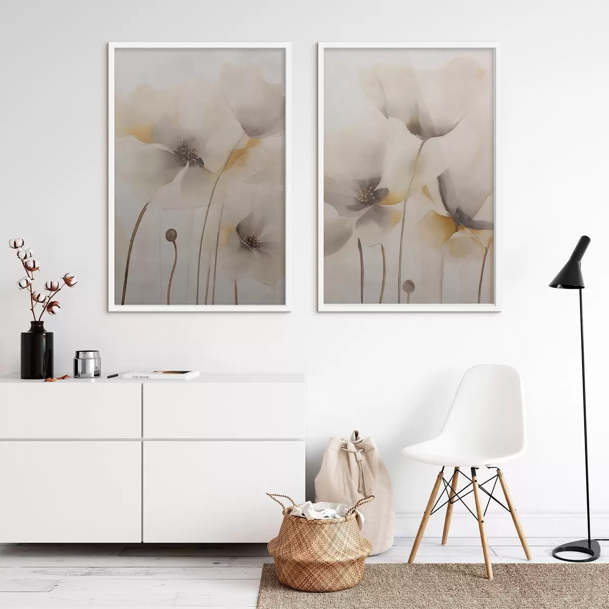 Plakatas Lengvi aguonai pastelinėmis spalvomis d31090