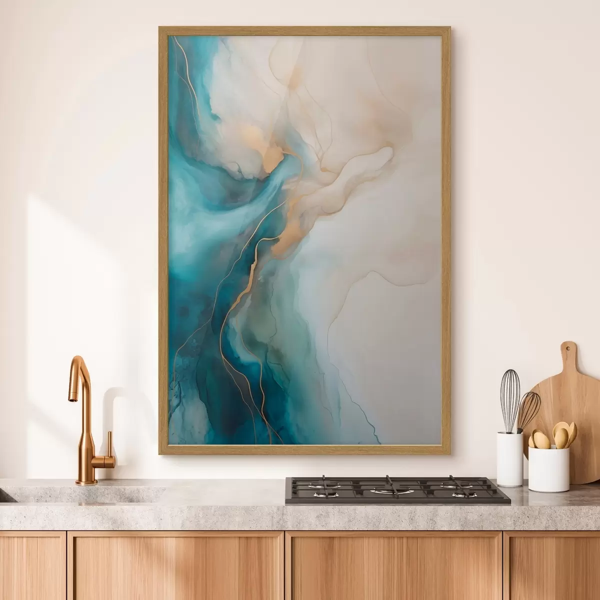 Plakatas „Azure“ ir „Sand Marble“ bangos f51082