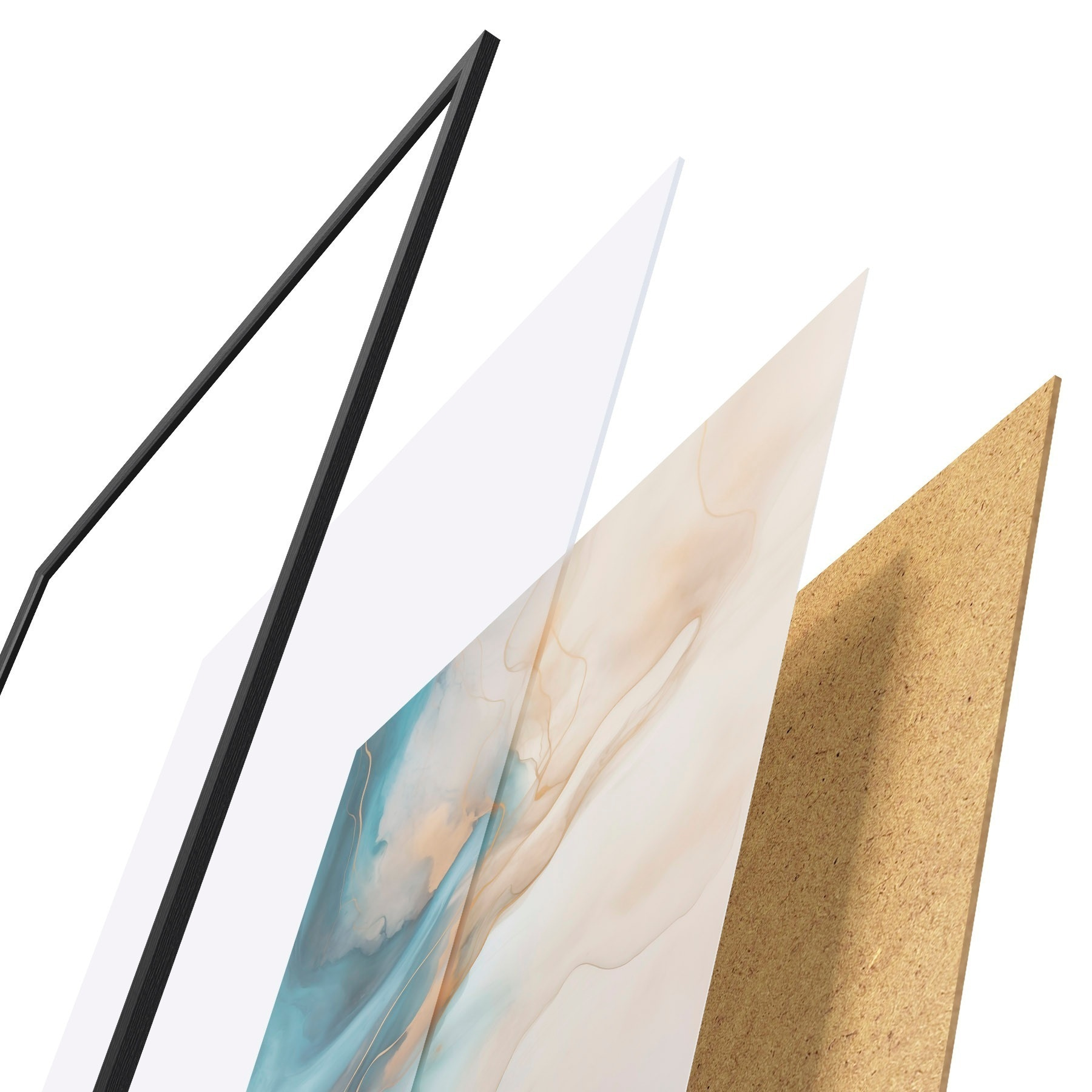 Plakatas „Azure“ ir „Sand Marble“ bangos f51082