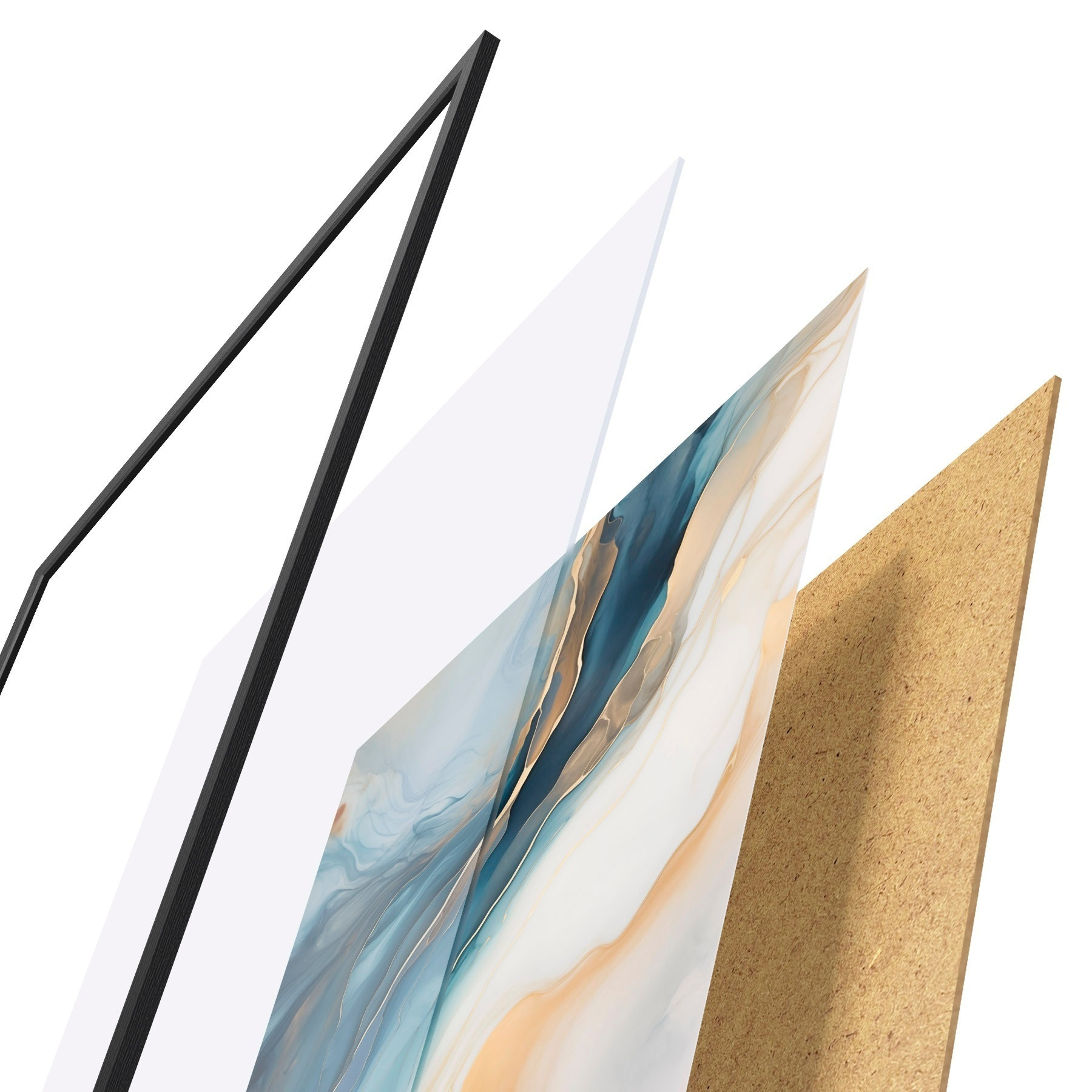 Plakatas Smaragdo spalvos marmuras su gintaro spalvos gyslomis f51083
