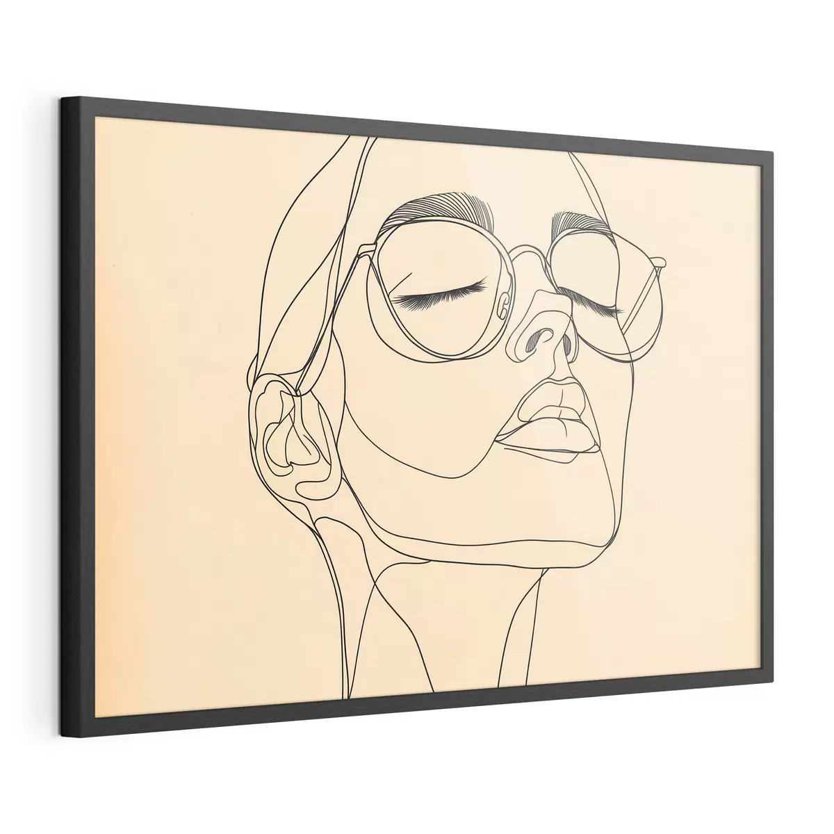 Plakatas Moters linijinis portretas f51145